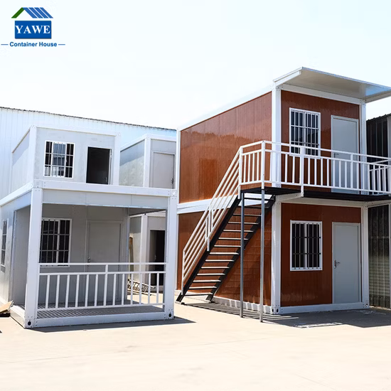 Casa contenedor expandible de 20 pies y casa contenedor de paquete plano