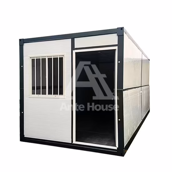 Casa prefabricada de lujo adaptable del envase del paquete plano de la casa portátil de la oficina