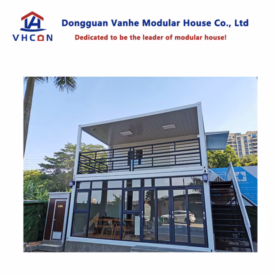 China Vida de lujo Prefabricada Caravana portátil Módulo móvil de madera Campamento Paquete plano de acero Edificio Modular Pequeña oficina prefabricada Hogar Casa contenedor de envío