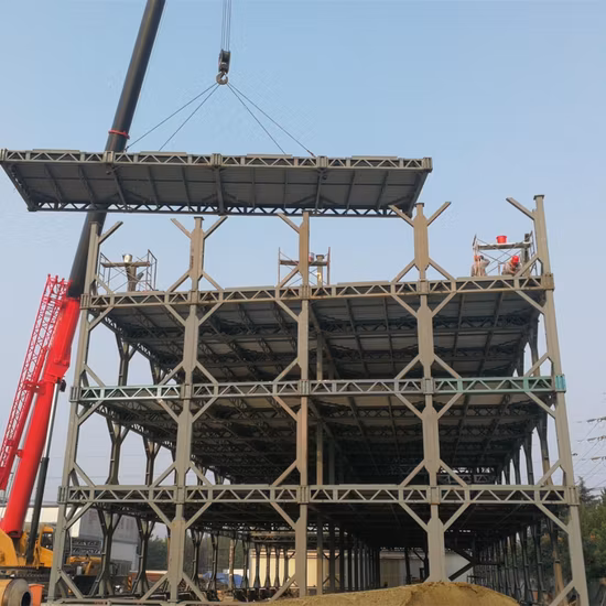Apartamento de oficina comercial del edificio estructural de la estructura de acero de la luz prefabricada de cinco pisos