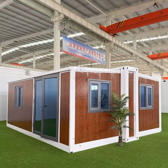 Casa contenedor expandible móvil personalizada de casas portátiles de lujo de 20 pies y 40 pies