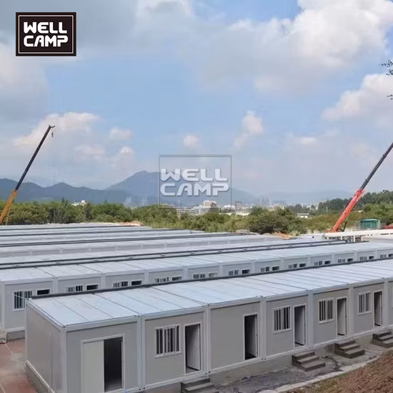 Casa contenedor móvil prefabricada, portátil, expandible, paquete plano, oficina modular prefabricada