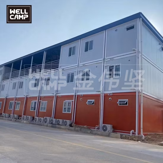 Estructura de acero+Panel sándwich casas prefabricadas precio escolar contenedor de aula con ISO
