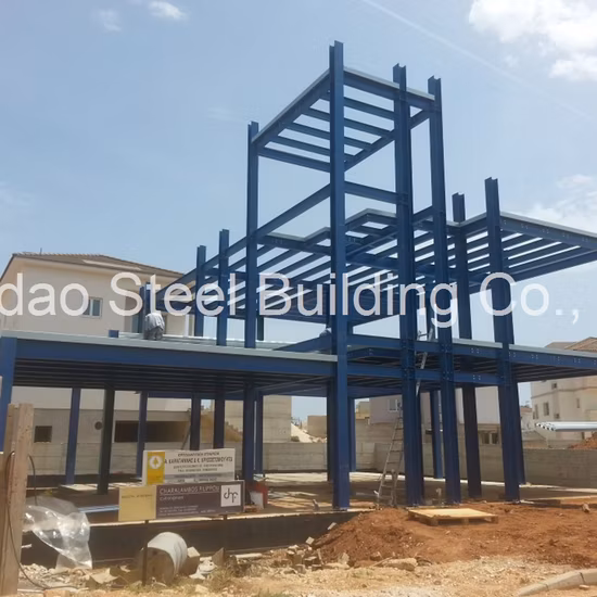 Edificio de oficinas de apartamentos con estructura de acero de gran altura prefabricado de bajo precio