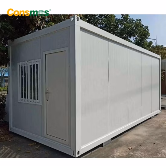Casa contenedor portátil con estructura de acero prefabricada modular prefabricada prefabricada de 3X 40 pies.