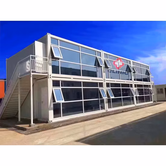 Casa de contenedores prefabricada prefabricada de lujo móvil de oficina modular móvil integrada a prueba de herrumbre portátil de China